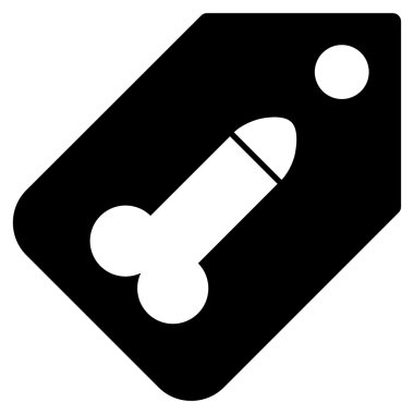 Dildo Tag Flat Icon