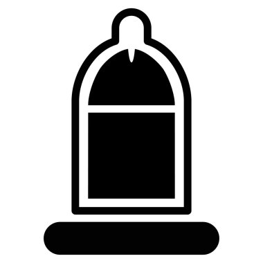 Protected Penis With Condom Flat Icon