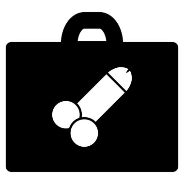 Düz cinsel araç kutusu simgesi