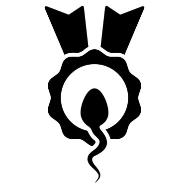 Sperm kazanan düz simgesi