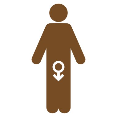 Erkek iktidarsızlık düz simgesi