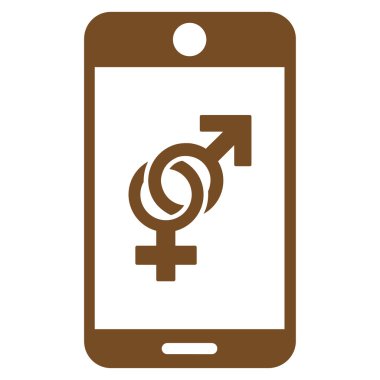 Düz simgesi Dating cep