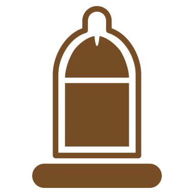 Protected Penis With Condom Flat Icon