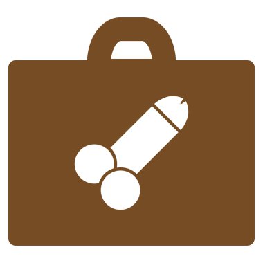 Düz cinsel araç kutusu simgesi