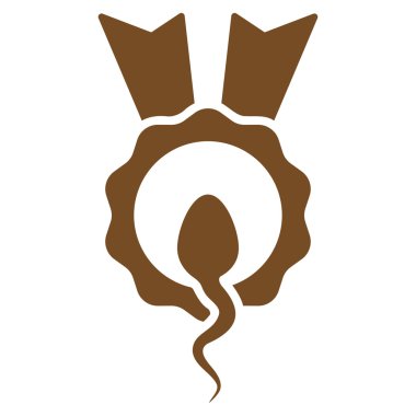 Sperm kazanan düz simgesi