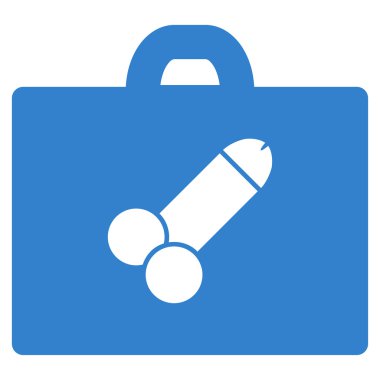 Düz cinsel araç kutusu simgesi