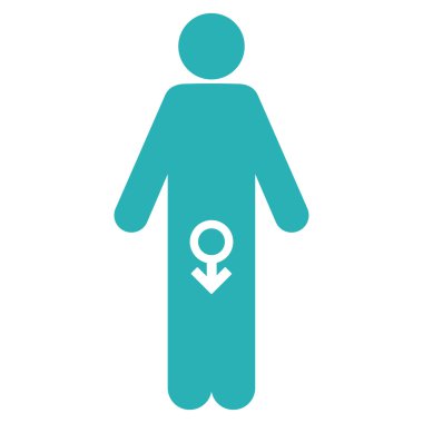 Erkek iktidarsızlık düz simgesi