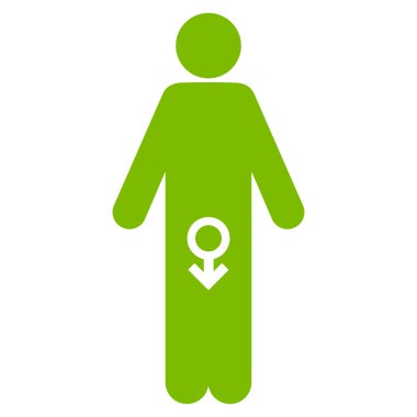 Erkek iktidarsızlık düz simgesi