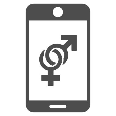 Düz simgesi Dating cep