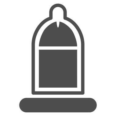 Protected Penis With Condom Flat Icon