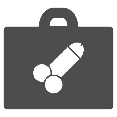 Düz cinsel araç kutusu simgesi