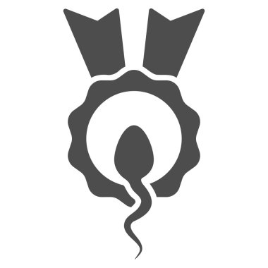 Sperm kazanan düz simgesi