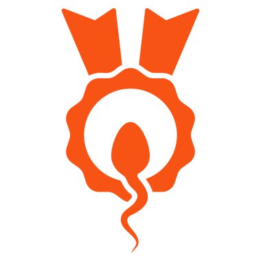 Sperm kazanan düz simgesi