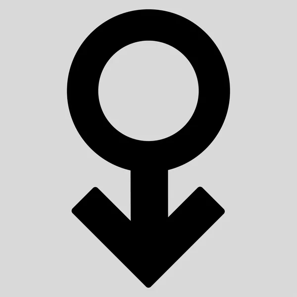 Platte symboolpictogram impotentie — Stockvector