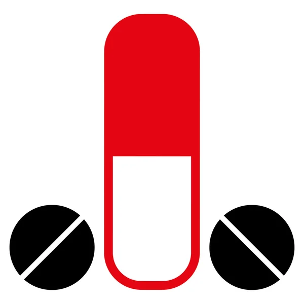 Medicamento masculino Icono plano — Vector de stock