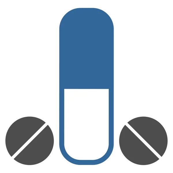 Medicamento masculino Icono plano — Vector de stock