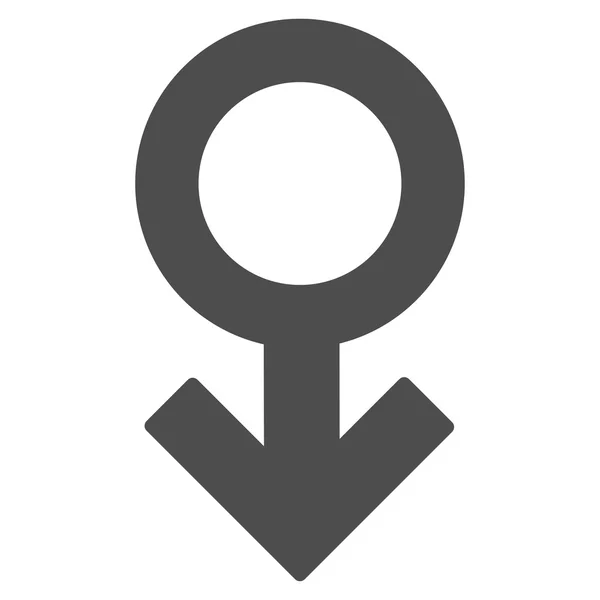 Impotencia szimbóluma lapos ikon — Stock Vector