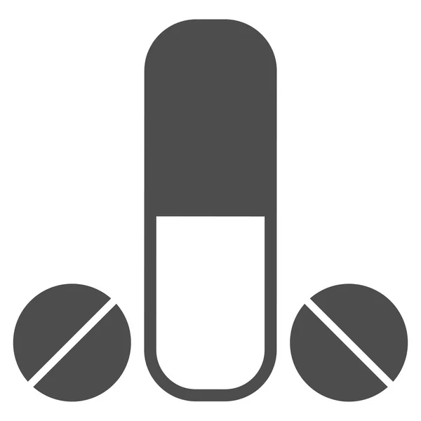 Manliga medicinering Flat ikonen — Stock vektor