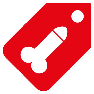 Dildo Tag Flat Icon