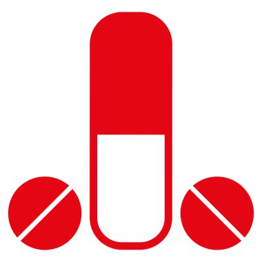 Erkek ilaç düz simgesi