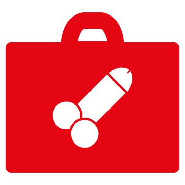 Düz cinsel araç kutusu simgesi