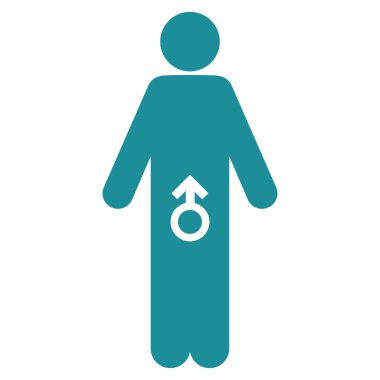 Erkek Potence düz simgesi