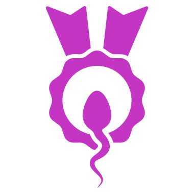 Sperm kazanan düz simgesi