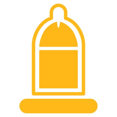 Protected Penis With Condom Flat Icon