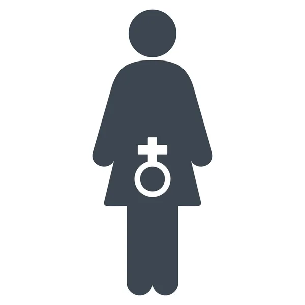 Женская сексуальная дисфункция Плоская икона — стоковый вектор