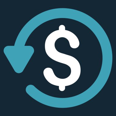 Düz glif simgesini geri ödeme