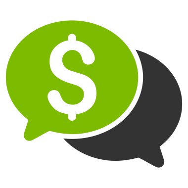 Mali iletileri düz glif simgesi