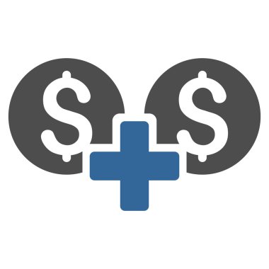 Mali toplam düz glif simgesi