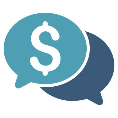 Mali iletileri düz glif simgesi