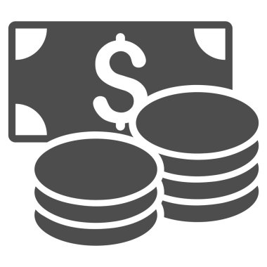 Nakit düz glif simgesi