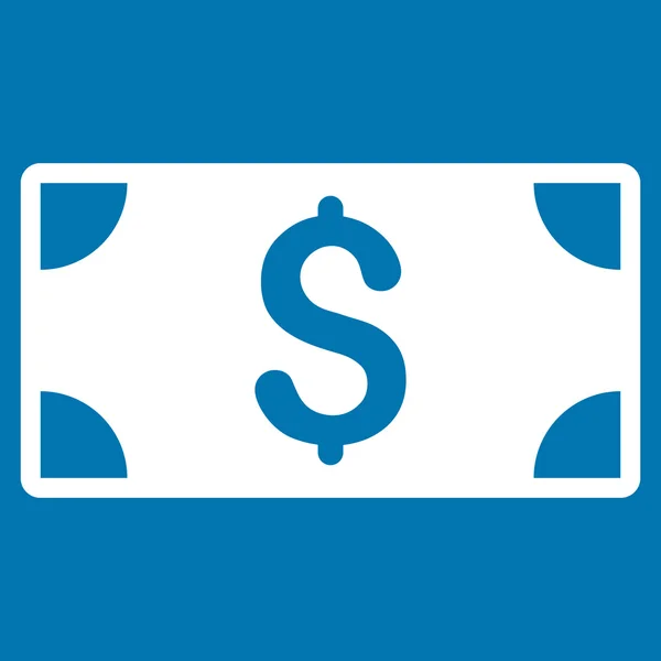 Dollar Banknote Flat Glyph Icon — Stock Photo, Image