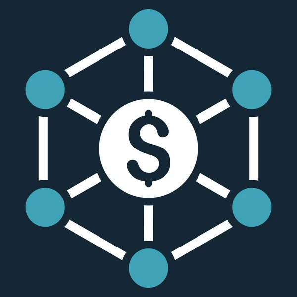 Financiële radiale regeling platte Glyph pictogram — Stockfoto