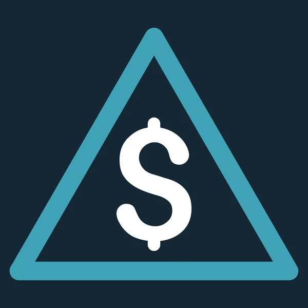 Money Warning Flat Glyph Icon