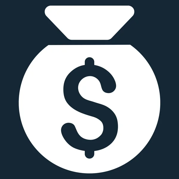 Finanční kapitál plochý glyf ikona — Stock fotografie