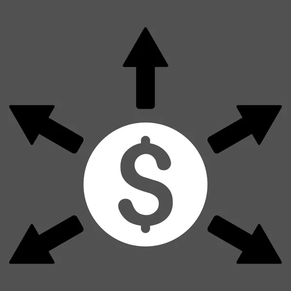Cashout Flat Glyph Icon — Stock Photo, Image