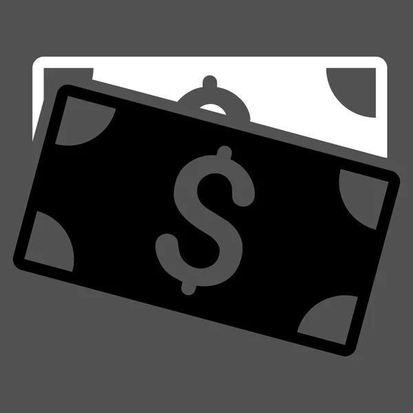 Billetes de dólar Flat Glyph Icon — Foto de Stock