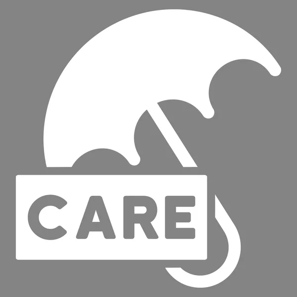 Care Umbrella Flat Glyph Icon — Stock Photo, Image