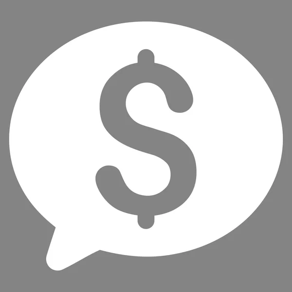 Dinheiro Mensagem Flat Glyph Icon — Fotografia de Stock