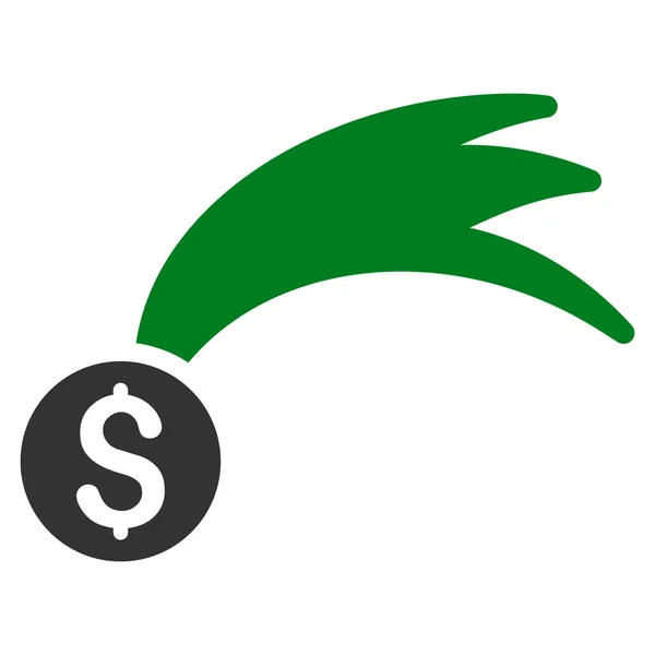 Lucky Money platt Glyph ikonen — Stockfoto