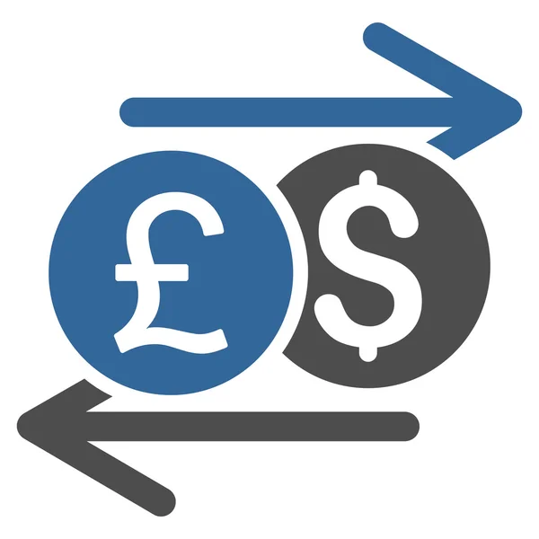 Currency Exchange Flat Glyph Icon — Stock Photo, Image