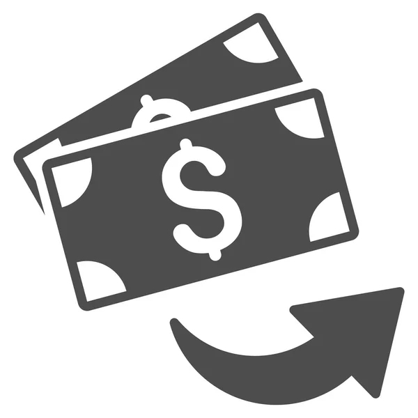 Send Money Flat Glyph Icon — Stock Photo, Image