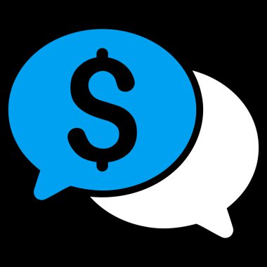 Mali iletileri düz vektör simgesi