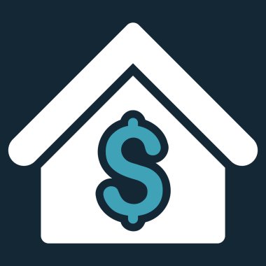 Ev kira düz vektör simgesi