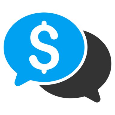 Mali iletileri düz vektör simgesi