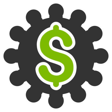 Ödeme yapılandırma düz vektör simgesi