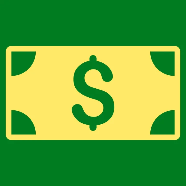 Dollar bankbiljet Flat Vector Icon — Stockvector